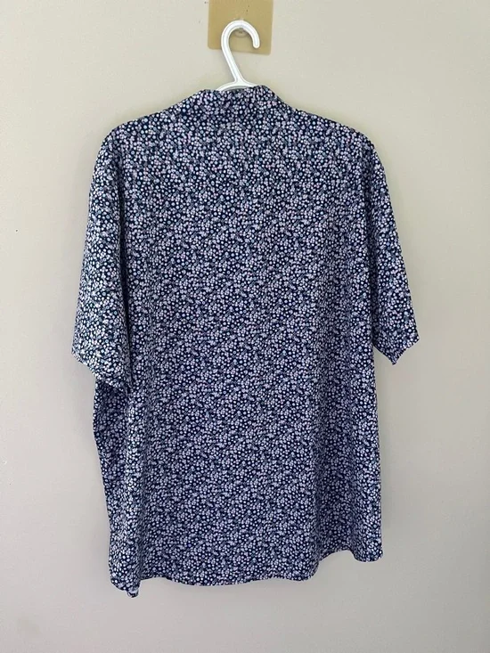 Michael Strahan Slim Fit Floral Short Sleeve Shirt XXL - Picture 2 of 4